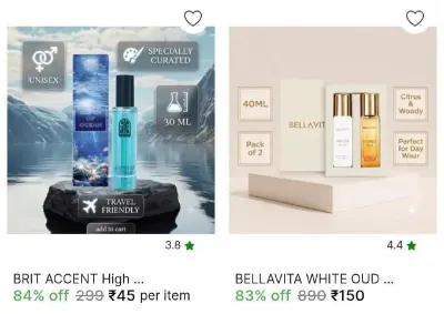 Perfumes And Deodorants from ₹150