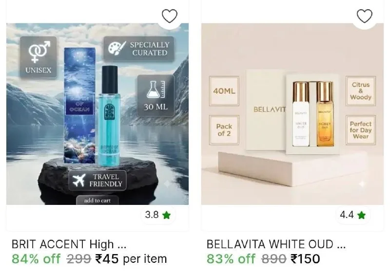 Perfumes And Deodorants from ₹150