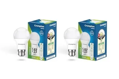 Crompton Param LED Bulb | 9W | Cool Day Light | B22 Base | 180 Degree Coverage | 4kV Surge Protection | 440V High Voltage Protection | Pack  at ₹89