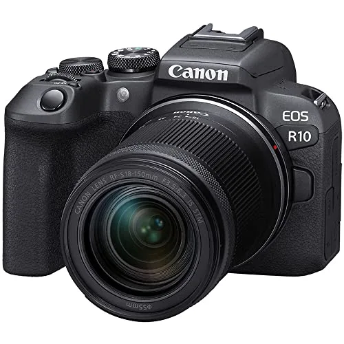 Canon EOS R10 24.2MP RF-S18-150 F/3.5-6.3 IS STM Mirrorless Camera (APS-C Sendor, 4K UHD Video) for Wedding & Content Creators - Black at ₹97,990
