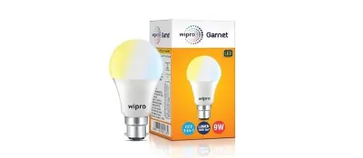 wipro Garnet 9W CCT 3-in-1 LED Bulb for Home & Office (Pack of 1) at ₹129
