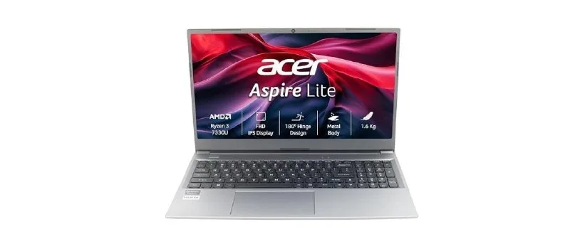 Acer Aspire Lite AMD Ryzen 3-7330U Office 2024 M365 Basic 8GB at ₹47,490