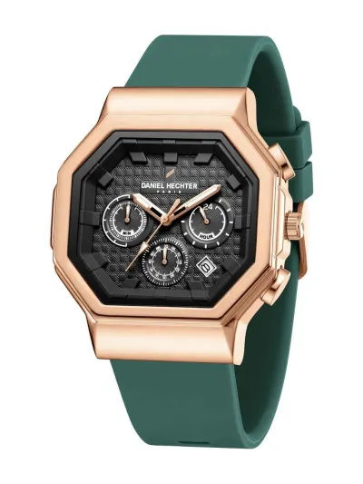 Daniel Hechter Men Dial & Straps Analogue Date Aperture Watch DHM1018-06 at ₹2,281
