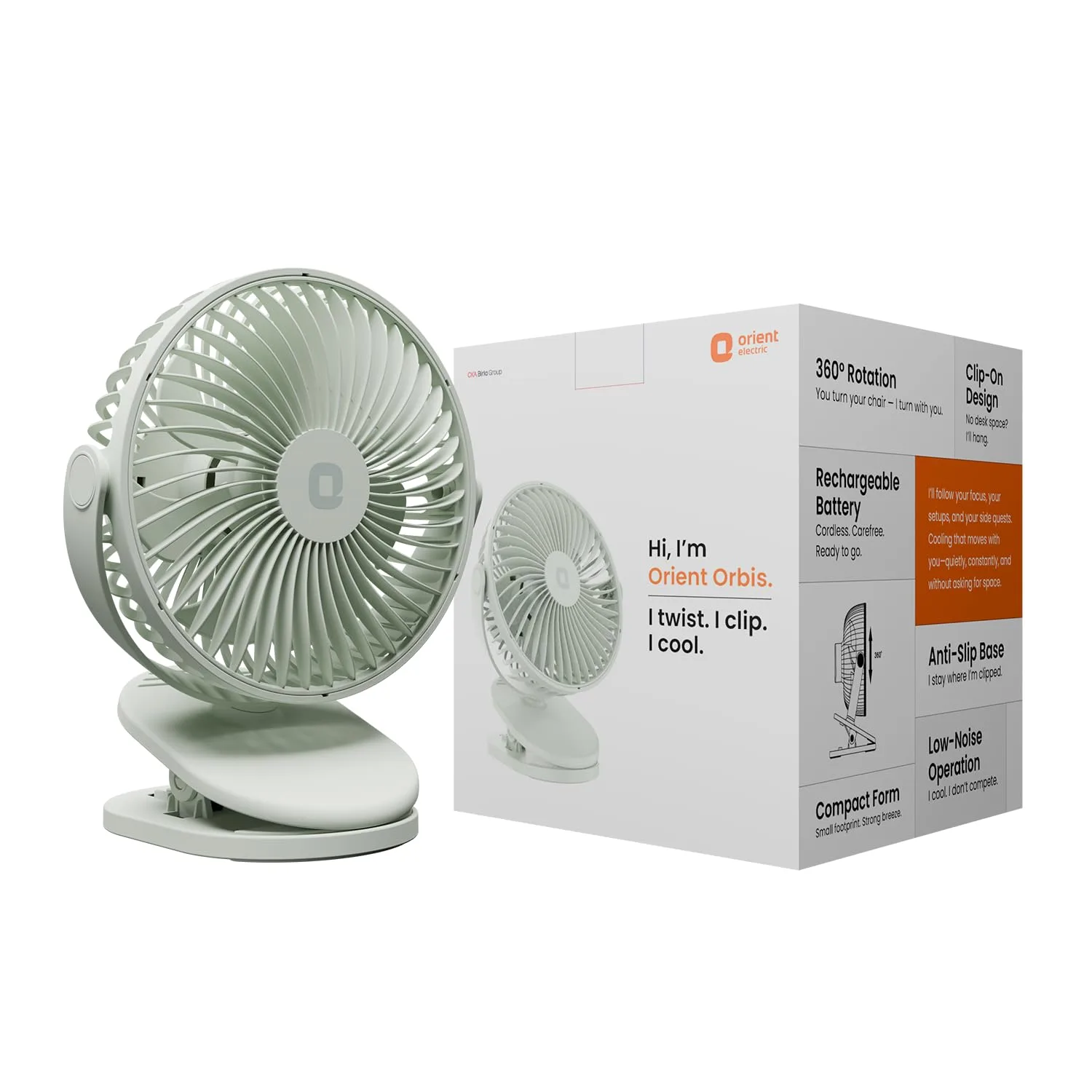 Orient Electric Orbis Rechargeable Personal Fan at ₹799