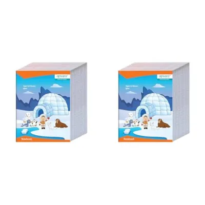 Apsara Kingsize Notebook | Red & Blue Lines with gap | Bright Paper |Center Staple | 24 x 18 cm | 172 Pages | Pack of 2 at ₹262