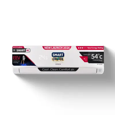 Hitachi 1.5 Ton 3 Star, New star rated, Inverter Split AC at ₹30,749