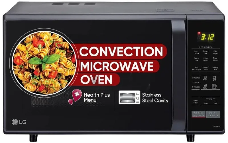 LG 28 L Convection Microwave Oven (MC2846BV, Black, Health Plus Menu at ₹13,990
