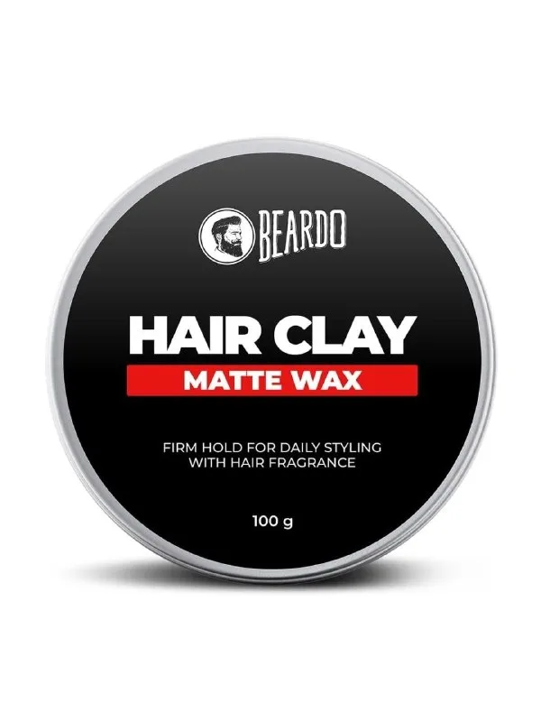 Beardo Hair Clay Wax for Men, 100 gm | Hair Clay for men | Styling Wax | Volumizing | Strong Hold | Restylable |Matte Finish | Easy to Wash  at ₹121