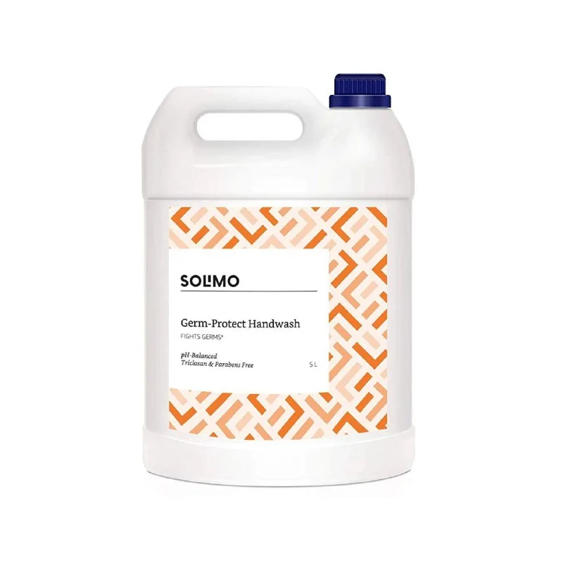 Amazon Brand - Solimo Handwash Liquid Refill Can | 5 Litre at ₹359