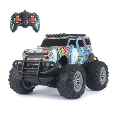 Jam & Honey Off Roader Rechargeable Remote Control Car | RC Car Monster Truck | 4 Headlight Modes | in-Built Lithium Battery | C-Type Chargi at ₹899