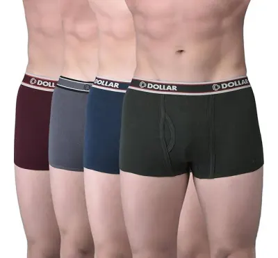 Dollar Bigboss Men Cotton Trunk,pack of 4 at ₹416