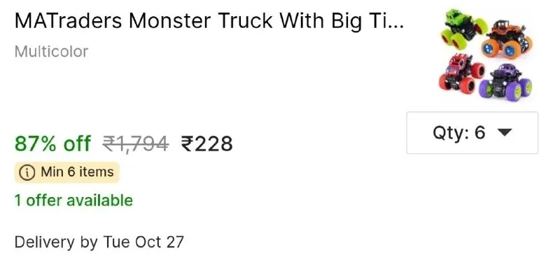 MATraders Monster Truck at ₹228