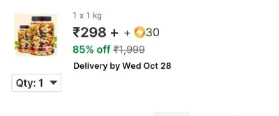 Loot 1KG Mix Dryfruit at ₹298
