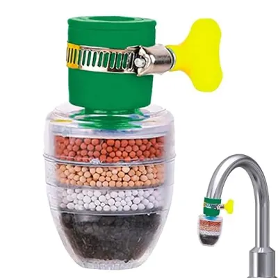 6 Layer Tap filter Multilayer | Activated Carbon Faucet Water Filters Universal Interface Home Kitchen Faucet Tap Water Clean Purifier Filte at ₹65