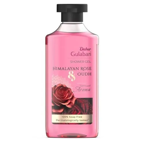 Dabur Gulabari Shower Gel - 250 ml | 99% Pure Glycerine | Gentle Bodywash | Himalayan Rose Extract to Nourish and Revitalise the Skin | 0% P at ₹89
