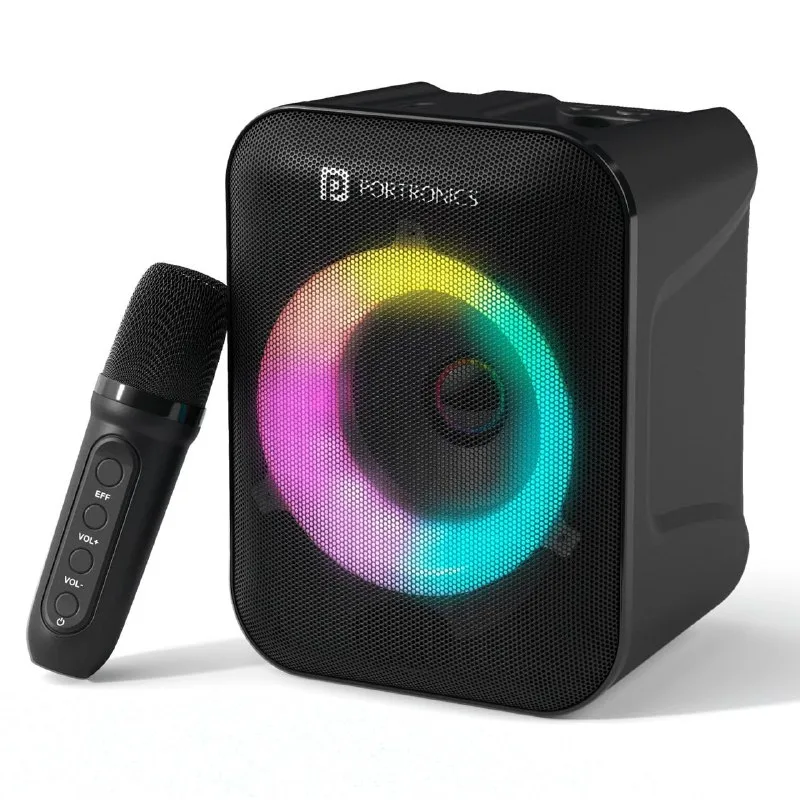 Portronics Apollo One 20W Wireless Bluetooth Portable Speaker with Wireless Karaoke Mic at ₹1,099
