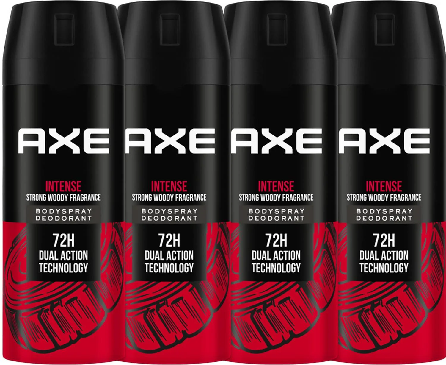 AXE Intense Body Spray (Pack of 4) at ₹299