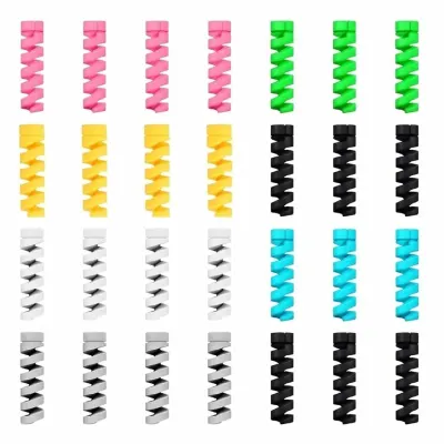 Lapster 28 pcs Mix Spiral Charger Spiral Charger Cable Protectors at ₹84