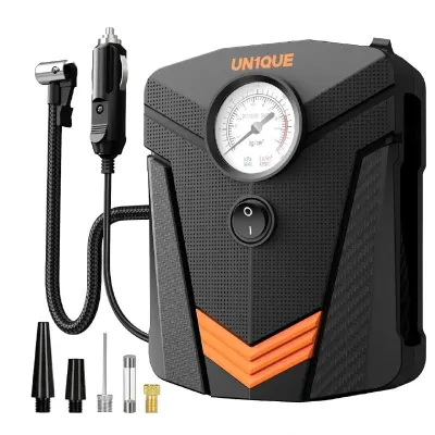 UN1QUE Tyre Inflator for Car, 150PSI Car Air Pump, 12V DC Portable Air Compressor at ₹819