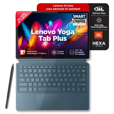 Lenovo Yoga Tab Plus Smartchoice AI Tablet with Pen + Keyboard 16GB RAM, 512GB ROM At ₹ at ₹65,999