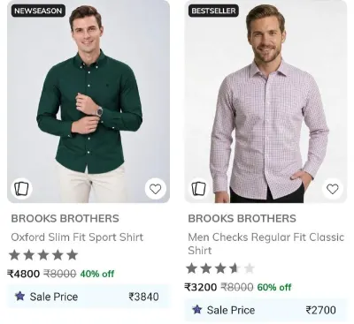 Upto 60% Off : Brooks Brothers
