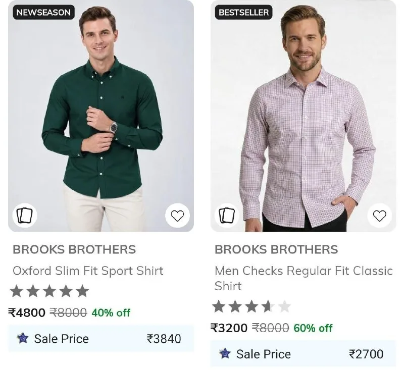 Upto 60% Off : Brooks Brothers