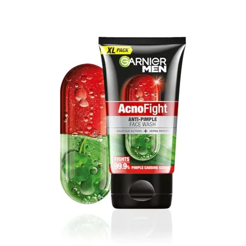 Garnier Men, Anti-Pimple Face Wash, Repairs Skin & Balances Oils, AcnoFight, 155 g at ₹182