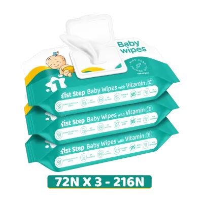 1st Step Baby Wet Wipes (216 Wipes) at ₹204