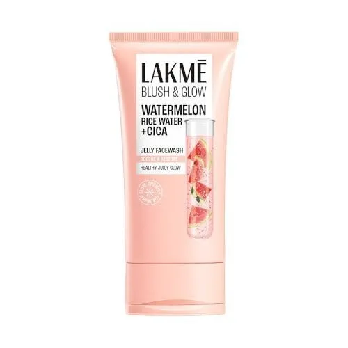 LAKME Blush & Glow, Gentle Jelly Face Wash, 100 g, for Fresh Visible Glow, with Avocado Matcha & Salicylic Acid, Unclogs Pores Effectively,  at ₹201