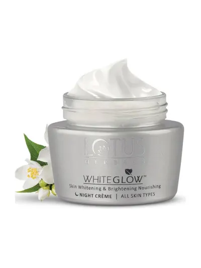 LOTUS HERBALS WhiteGlow Skin Brightening & Nourishing Night Cream at ₹98
