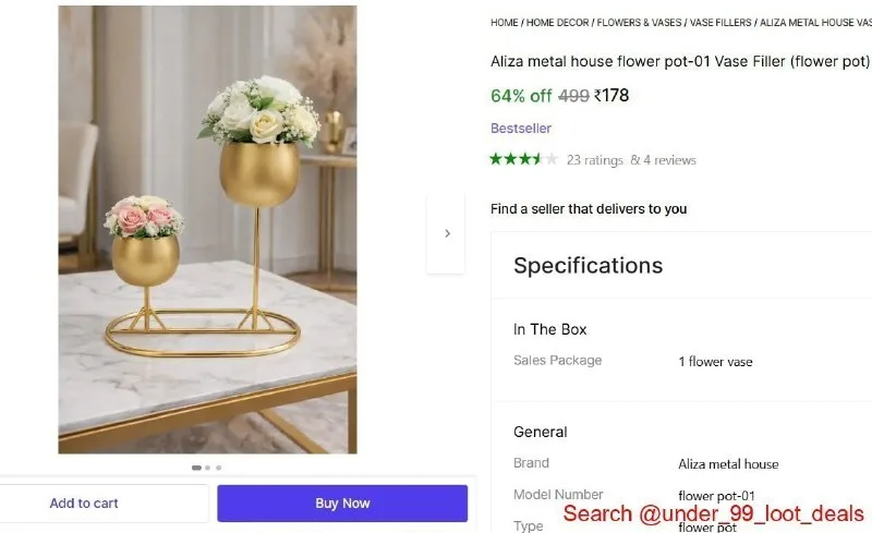Flower Vase at ₹178