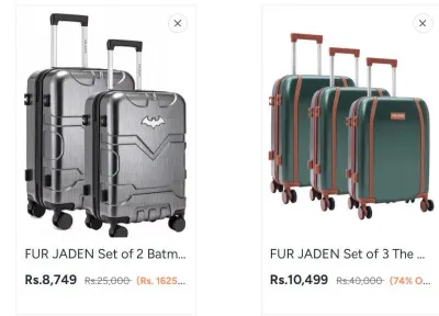 Biggest Ever price drop on Fur Jaden Premium Trolleys from ₹1,499