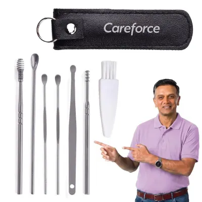 Careforce Ear Wax Cleaner - Resuable Ear Cleaner Tool Set with Storage Pack at ₹99