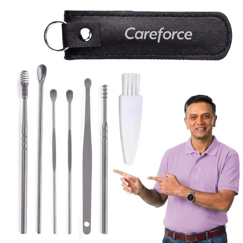 Careforce Ear Wax Cleaner - Resuable Ear Cleaner Tool Set with Storage Pack at ₹99