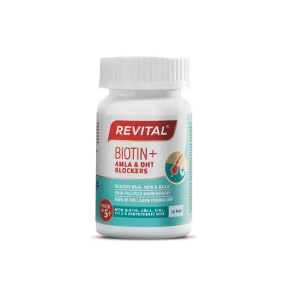"GRAB: Revital Biotin+ with Amla & DHT Blockers At ₹ at ₹423