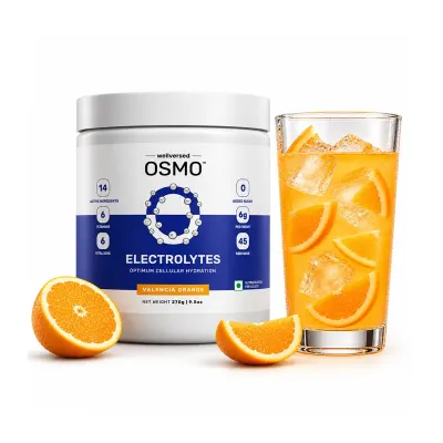 Wellcore OSMO Electrolyte Powder – Valencia Orange, Zero Sugar At ₹ at ₹419