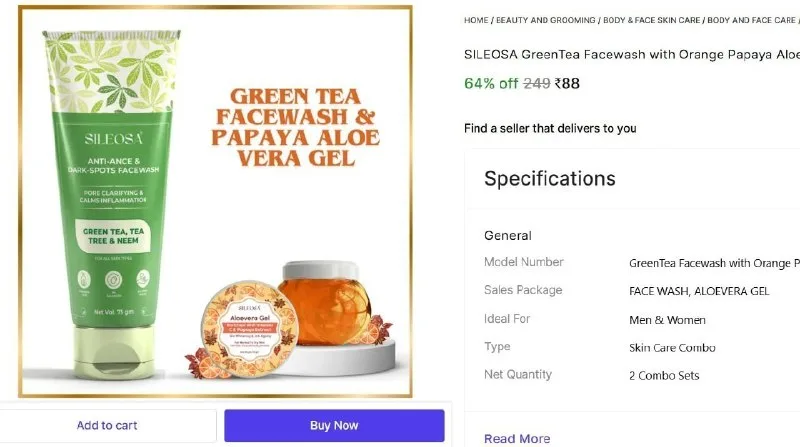 Skin Care Combo at ₹88