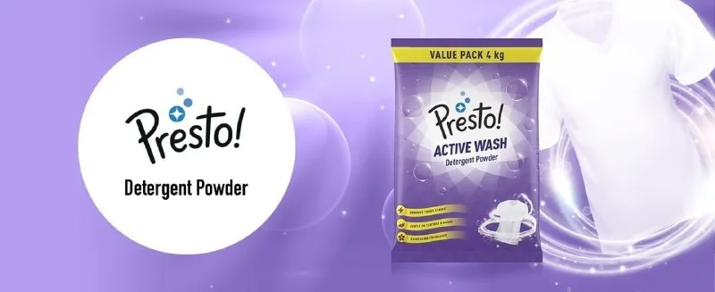 Presto! 8Kg Detergent at ₹349