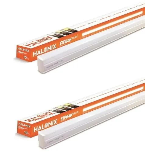 Halonix 10W LED Batten/Led Tubelight | 2-ft Tubelight for Living Room & Bedroom | Cool day light | Pack 2 at ₹249