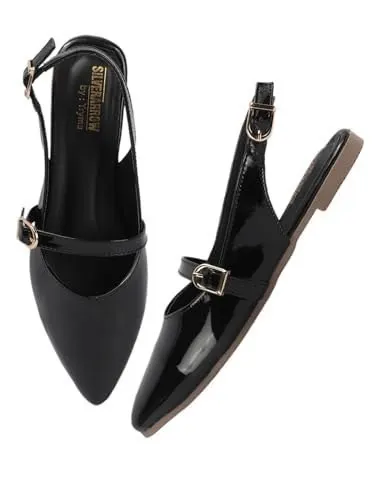 SilverArrow womens Sleekmuse Fashion Sandals|Mule Flats With Buckle Closure |Casual Wear at ₹426