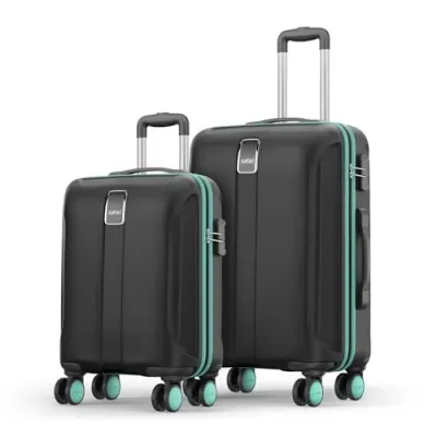 Safari Medium Thorium Neo 8 Wheels 55 and 66 Cm Small and Trolley Bags Hard Case Polycarbonate 360 Degree Wheeling System Luggage, Trolley B at ₹3,399