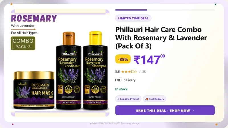 Phillauri Hair Care Combo at ₹147
