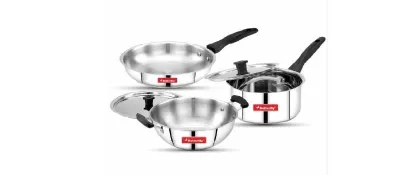 Butterfly Classic Stainless Steel Cookware 5 Pcs Set at ₹1,352
