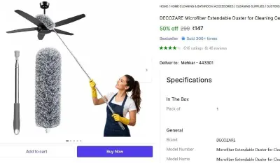 Microfiber Extendable Duster at ₹147