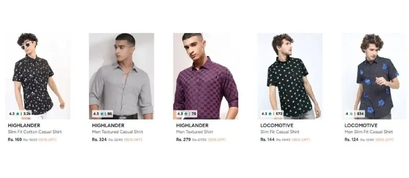 Loot 90% Off Highlander Clothing | Shirts From 124