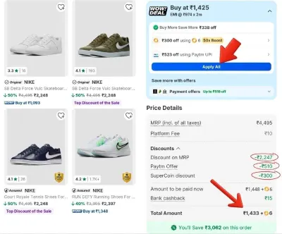Nike Shoes from ₹1,400