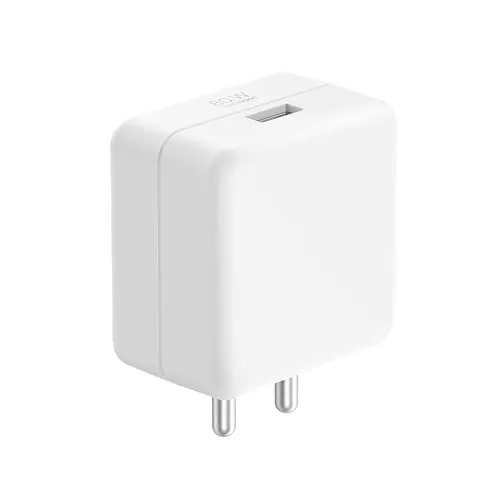 OPPO Original (6 Months Offical Warranty) SUPERVOOC 80W Single Port USB Fast Charger, BIS Certified, Wall Charger Adapter, Universal Compati at ₹1,099