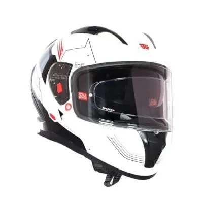 Royal Enfield SPEEDX Full FACE Blitz with Sun Visor & aerodynamic Spoiler | Certification: ISI & DOT | Liner: Dual EPS Expanded Polystyrene| at ₹3,570