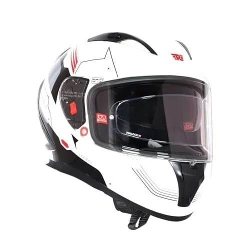 Royal Enfield SPEEDX Full FACE Blitz with Sun Visor & aerodynamic Spoiler | Certification: ISI & DOT | Liner: Dual EPS Expanded Polystyrene| at ₹3,570