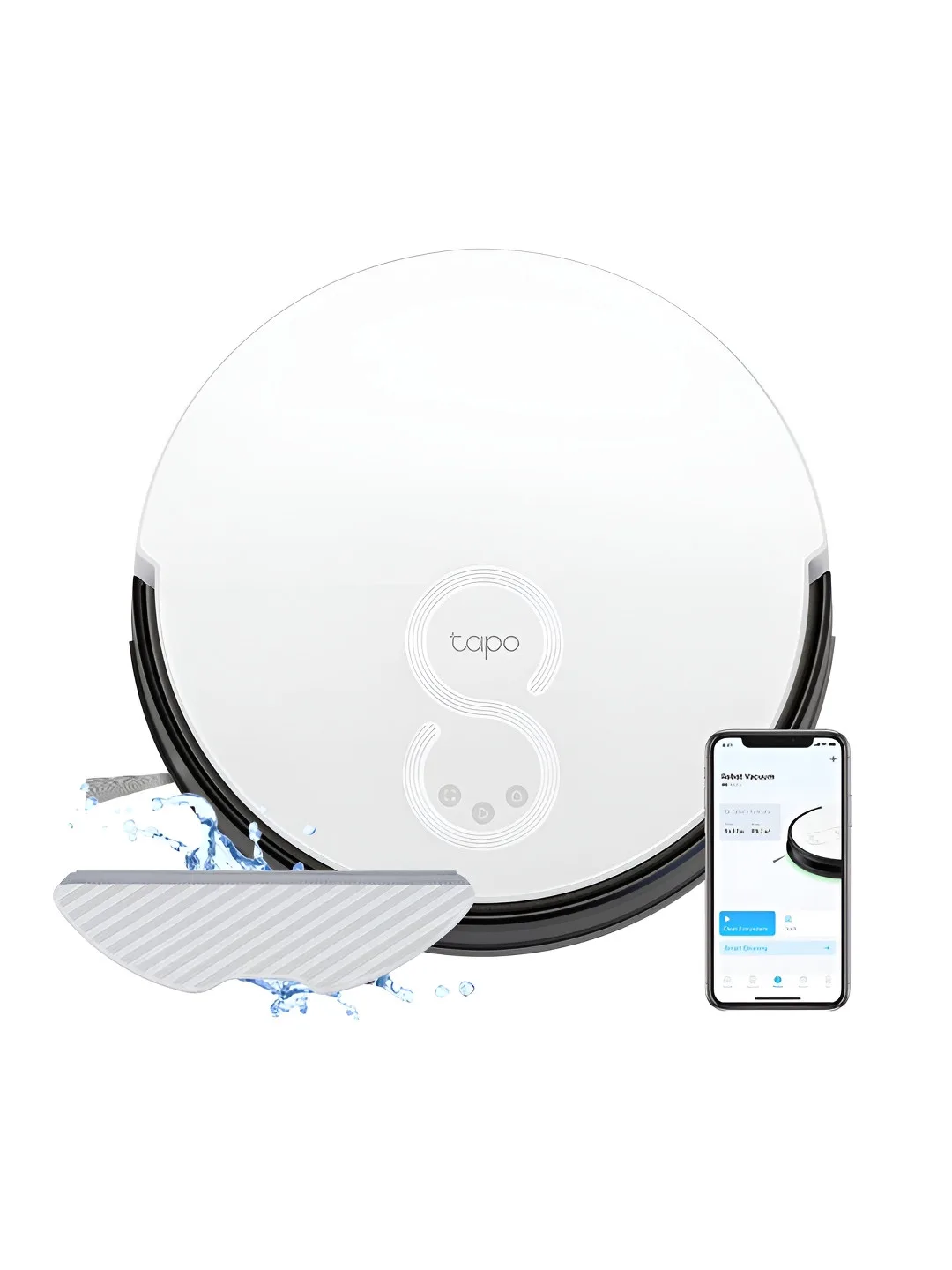 TP-Link Tapo White & Grey RV10 2-in-1 Robotic Cleaner & Mop at ₹7,249